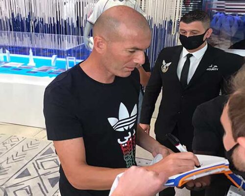 vip close protection for Zinedine Zidane