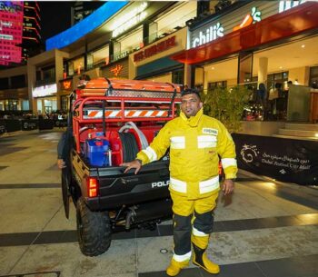 fireman at dubai festival city